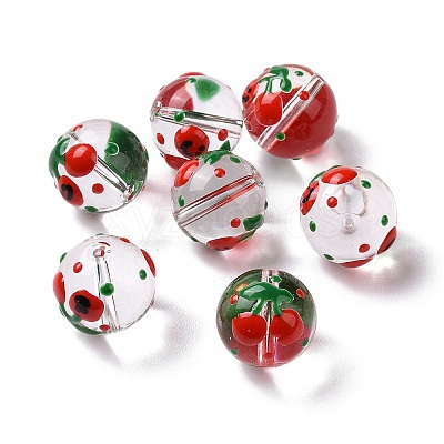 Transparent Glass Beads LAMP-B021-03B-12-1