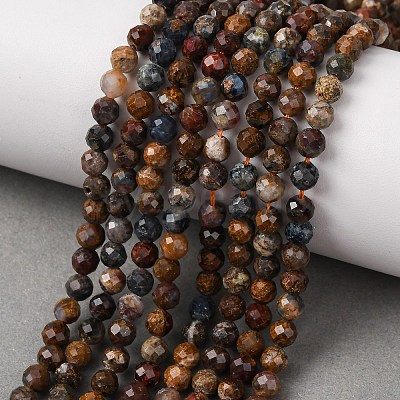 Natural Pietersite Beads Strands G-G792-37C-1