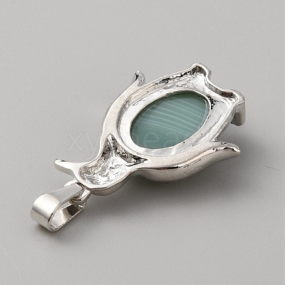 Natural Green Agate Pendants G-WH0021-58G-1