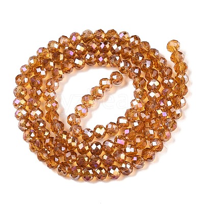 Electroplate Glass Beads Strands EGLA-A044-T4mm-B04-1