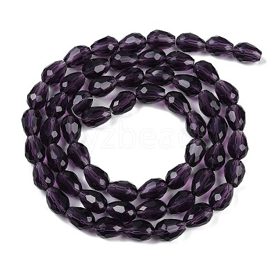Transparent Glass Beads Strands EGLA-N013-T6mm-D06-1