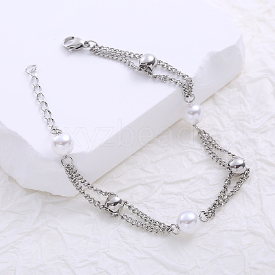 Stainless Steel Multi-layered Bracelets QC6954-1-1