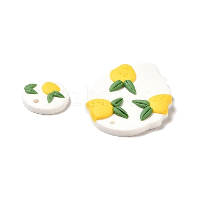 Handmade Polymer Clay Pendants Sets CLAY-B003-07-1