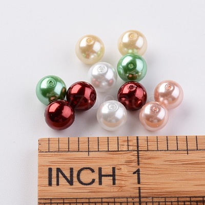 Glass Pearl Bead Sets HY-JP0001-03-E-1