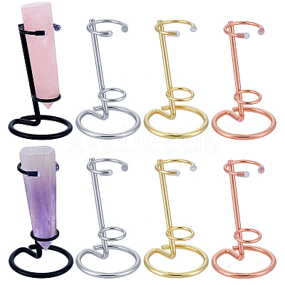8Pcs 4 Colors Iron Crystal Scepter Display Stands ODIS-NB0001-53-1
