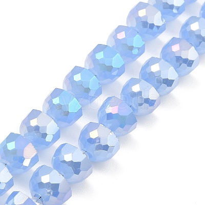 AB Color Plate Glass Beads Strands EGLA-P051-02A-A03-1