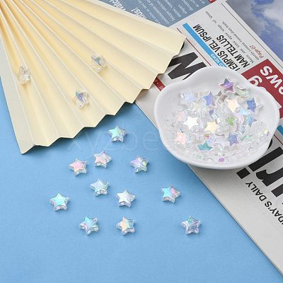 Eco-Friendly Transparent Acrylic Beads PL556-1-1