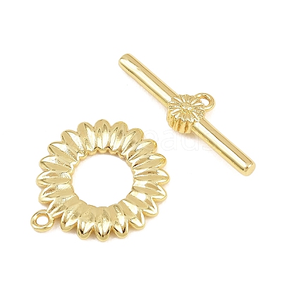 Brass Toggle Clasps KK-G548-34C-G-1