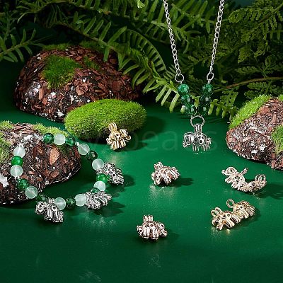 12Pcs 3 Colors Rack Plating Alloy Locket Pendants FIND-FH0004-77-1