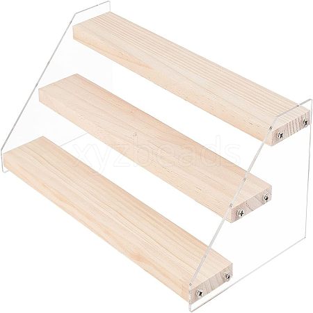 3-Tier Acrylic Displays Stands ODIS-WH0006-08-1