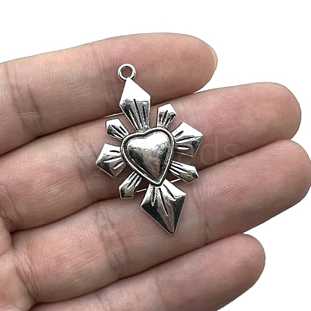 Tibetan Style Alloy Pendants PW-WG7B1AB-03-1