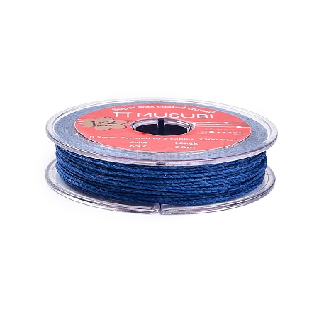 2-Ply Round Waxed Cotton Thread Cords YC-T004-01A-19-1