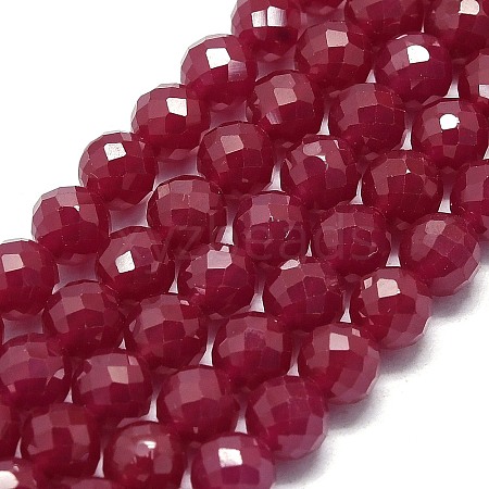 Natural Red Corundum/Ruby Beads Strands G-G106-C13-05-1