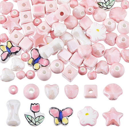 Handmade Porcelain Beads PORC-HS0001-08-1