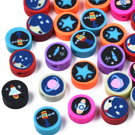 Handmade Polymer Clay Beads CLAY-N009-036-1