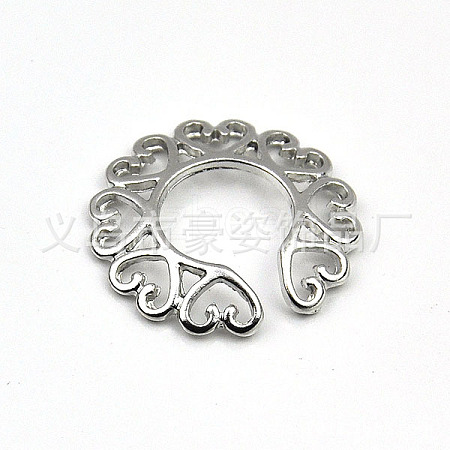 Alloy Heart Clip On Nipple Rings WG2A9F6-01-1