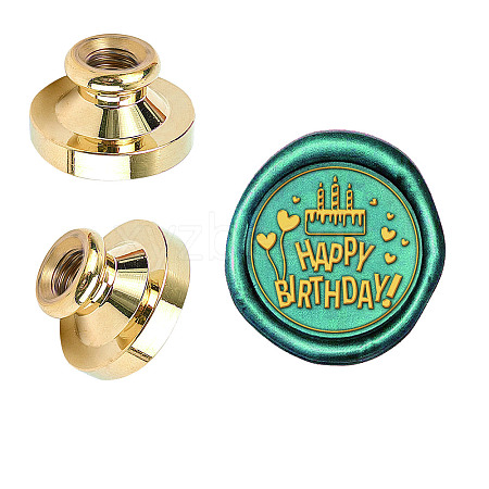Wax Seal Brass Stamp Head AJEW-WH0209-504-1