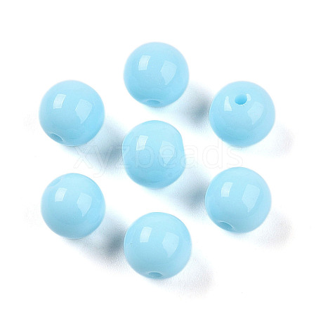 Opaque Solid Color Glass Beads X1-GLAA-N007-8mm-A15-1
