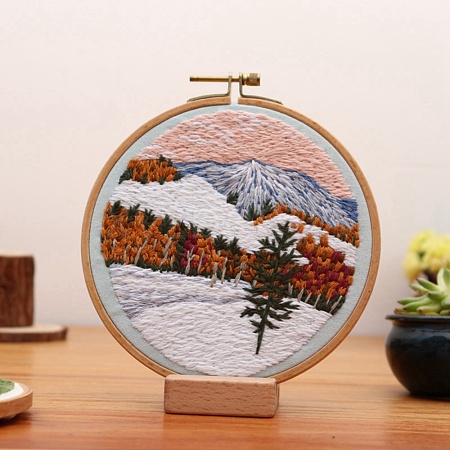 DIY Scenery Embroidery Kit DIY-O021-11B-1