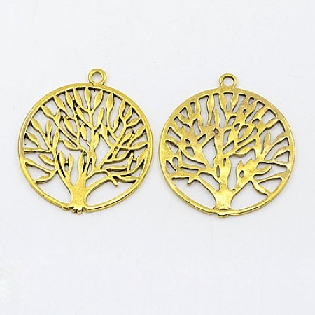 Tibetan Style Alloy Pendants PALLOY-EA11591Y-AG-NF-1