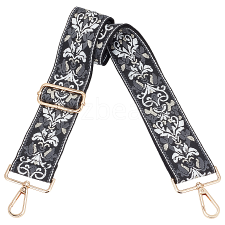 Ethnic Style Cotton Embroidered Adjustable Bag Straps FIND-CN0002-37A-1