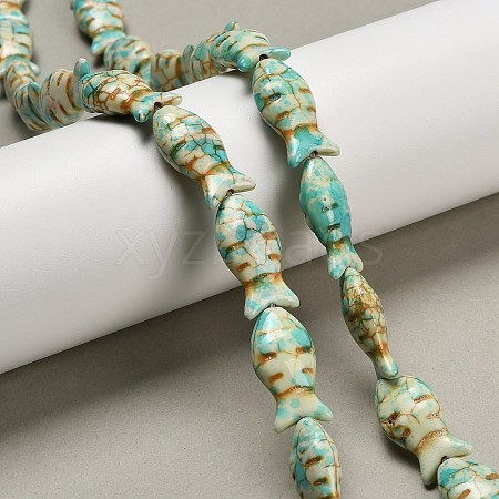 Synthetic Turquoise Beads Strands TURQ-F019-01I-1