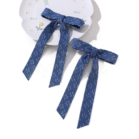 Bowknot Cloth Alligator Hair Clips PW-WG75E80-01-1