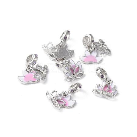 Alloy Enamel European Dangle Charms MPDL-Q208-092-1