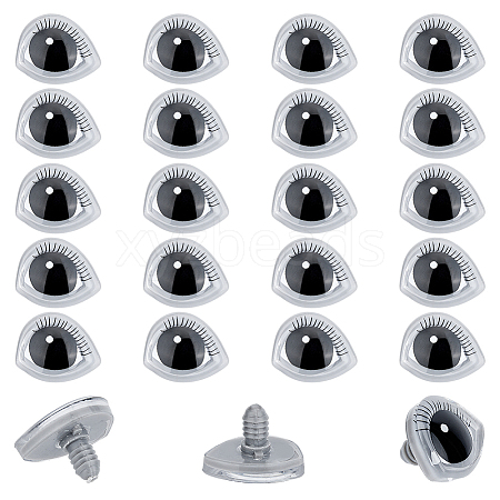 DICOSMETIC 20 Sets Plastic & Resin Safety Craft Eye DIY-DC0002-33-1