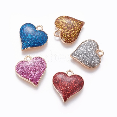 Alloy Enamel Pendants ENAM-L017-G-1