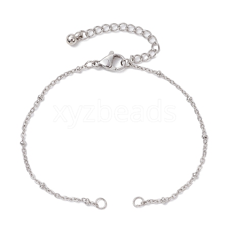 304 Stainless Steel Satellite Chain Bracelet Making AJEW-JB01300-01-1