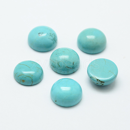 Natural Howlite Cabochons X-TURQ-G147-01-1