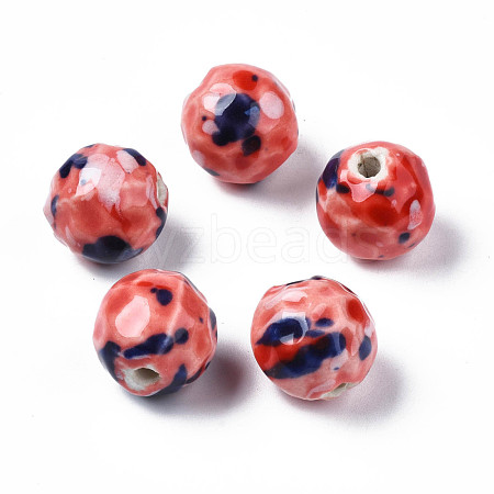 Handmade Porcelain Beads PORC-N007-005B-1