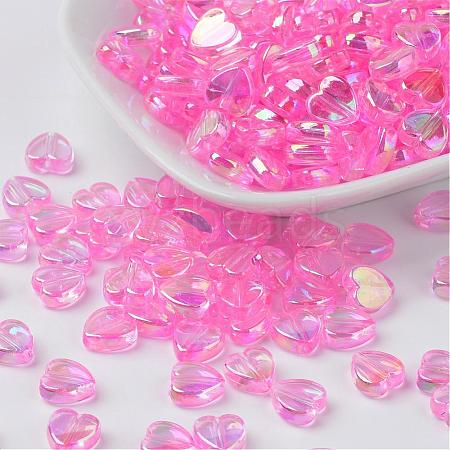 Eco-Friendly Transparent Acrylic Beads PL539-810-1