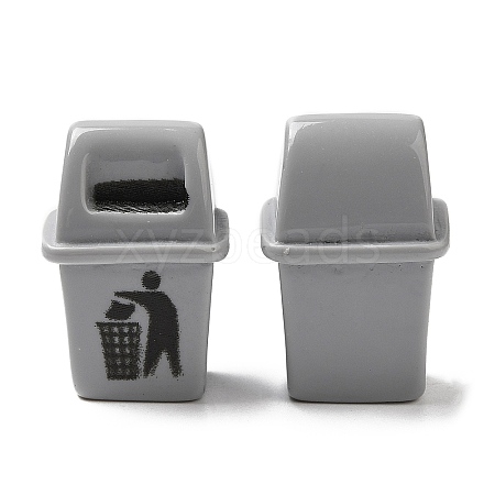 Resin Garbage Can Display Decorations DJEW-P013-01D-1