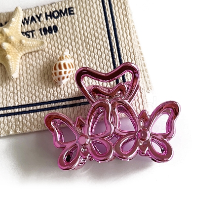 Butterfly Plastic Claw Hair Clips PW-WG593D5-03-1