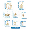 32Pcs 8 Style Alloy Jewelry Pendants FIND-PJ0001-04-6