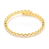 Rack Plating Brass Pave Clear Cubic Zirconia Rhombus Open Cuff Bangles BJEW-B110-02G-2