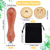 CRASPIRE 1Pc Golden Tone Brass Stamp Head DIY-CP0007-80M-2