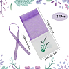 25Pcs Printed Cotton Organza Dried Flower Storage Drawstring Bags with Ribbon ABAG-SP0001-56A-2