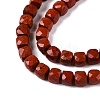 Natural Red Jasper Beads Strands G-N342-130-3