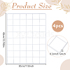 4 Bags Spray Printed Iron Mesh Wall Mounted Hanging Display Stands ODIS-WR0001-18B-2