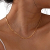 Stainless Steel Paperclip Chains Necklaces for Women PW-WG32A9D-01-2