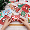 BENECREAT 32Pcs 8 Styles Christmas Foldable Paper Candy Pillow Box CON-BC0006-94-3