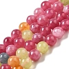 Dyed Natural Malaysia Jade Beads Strands G-G021-02B-16-1