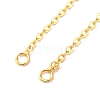 Brass Cable Chain Necklace Making NJEW-D302-80G-2