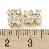 Brass with Clear Cubic Zirconia Charms KK-Q820-22G-3