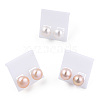 Natural Pearl Stud Earrings PEAR-N020-09C-2