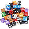 48Pcs Opaque Printed Acrylic Beads OACR-SC0002-92-7