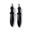 Natural Obsidian Big Pendants G-K338-41P-01-1